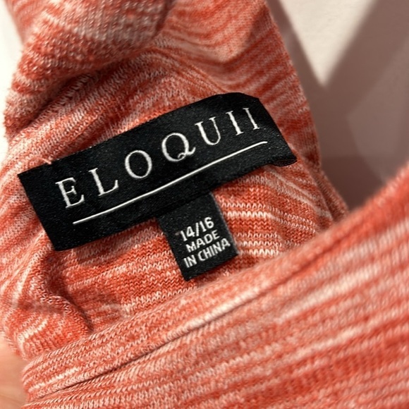 Eloquii Knit Maxi heathered mauve midi dress thick straps plus size women’s 14 - Picture 6 of 7